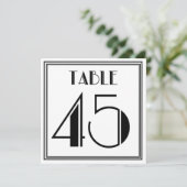 Art Deco Tischnummer 45 (Stehend Vorderseite)