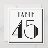 Art Deco Tischnummer 45 (Rückseite)