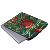 Art Deco Tomatenmuster Laptopschutzhülle (Vorne Knopf)