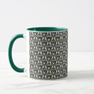 Art Deco Tränenform abstraktes geometrisches Muste Tasse