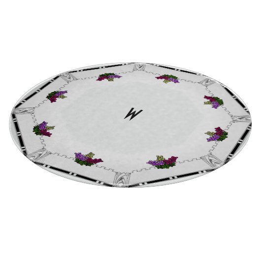 Art Deco Trauben (Personalisiert) Charcuterie Schneidebrett (Ecke)