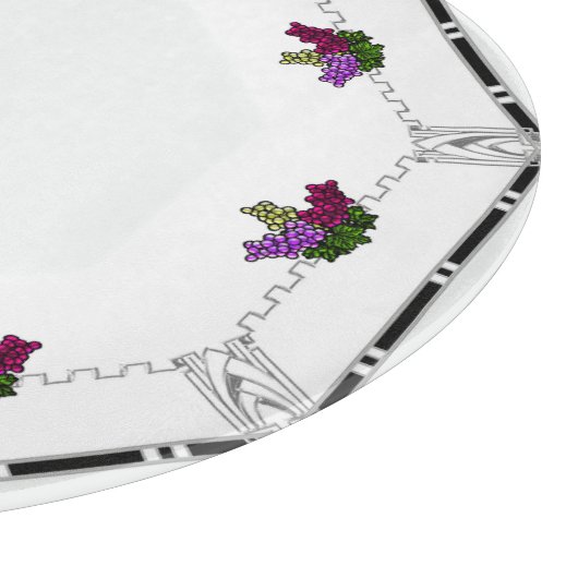 Art Deco Trauben (Personalisiert) Charcuterie Schneidebrett (Ecke)