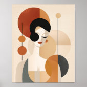 Art Deco Träume: Moderne Retro-Chic Poster (Vorne)