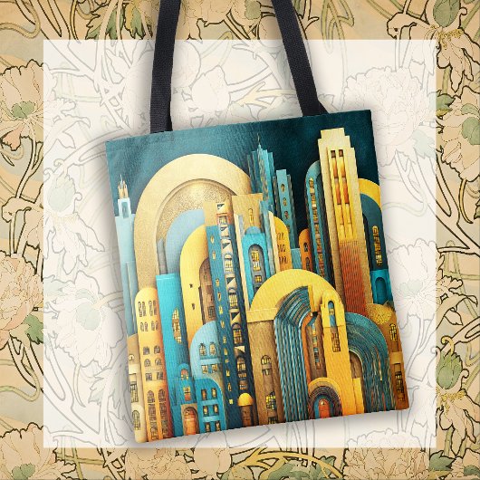 Art Deco Traumlandschaft Architektur Tasche
