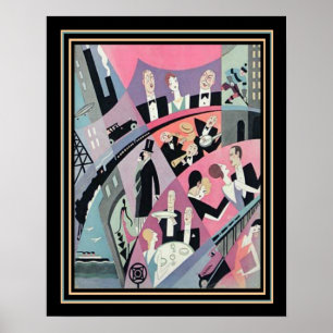 Art Deco Travel/Entertainment Print 16x20 Poster