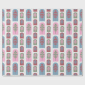 Art Deco Trees Geschenkpapier (Flach)