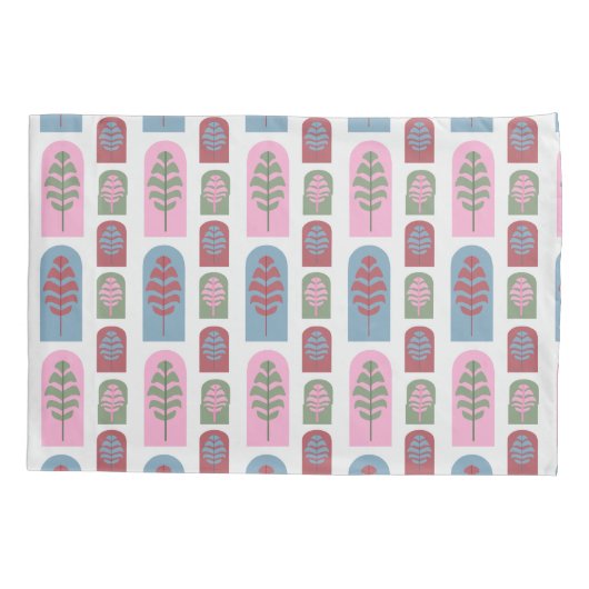 Art Deco Trees Kissenbezug (Rückseite)