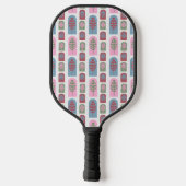 Art Deco Trees Pickleball Schläger (Rückseite)