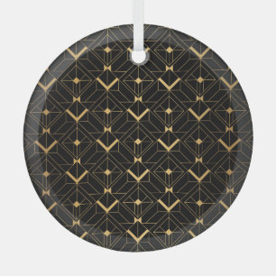 Art Deco Triangle: Luxuriöses Muster. Ornament Aus Glas