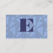 Art Deco Triangle Visitenkarte (Rückseite)