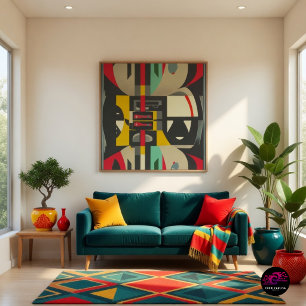 Art Déco trifft auf das moderne Mittelalter Poster