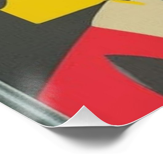 Art Déco trifft auf das moderne Mittelalter Poster (Ecke)