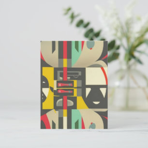 Art Déco trifft auf das moderne Mittelalter Postkarte