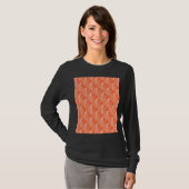 Art Deco Tropical Beach Palm Vector Orang T-Shirt (Vorne ganz)