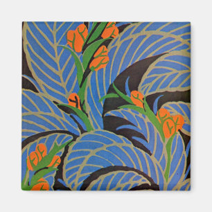 Art Deco Tropical Night - Magnet