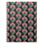 Art Deco Tropical Toucans & Pineapes Notizblock (Vorderseite)