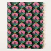 Art Deco Tropical Toucans & Pineapes Planer (Rückseite)