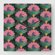 Art Deco Tropical Toucans & Pineapes