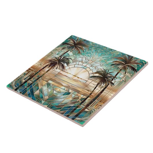 Art Deco Tropics Fliese (Seite)