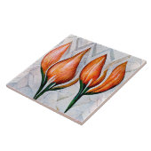Art Deco Tulip Floral Wall Decor Art Nouveau Ceram Fliese (Seite)