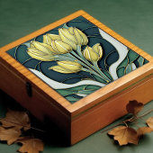 Art Deco Tulips Mendrisiotto Art Nouveau Keramik T Fliese