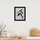 Art Deco "Tumulte Noir Jazz" ca. 1927 Poster (Küche)