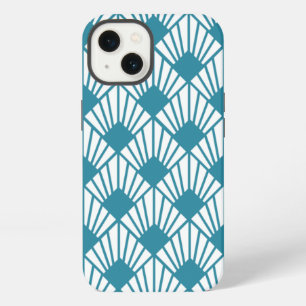 Art Deco Türkis Lüfter  iPhone 13 Hülle