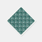 Art Deco Türkis Muster Serviette (Ecke)