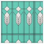 Art Deco Turquoise Stoff (Nahaufnahme)