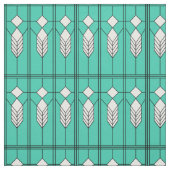 Art Deco Turquoise Stoff (Muster)
