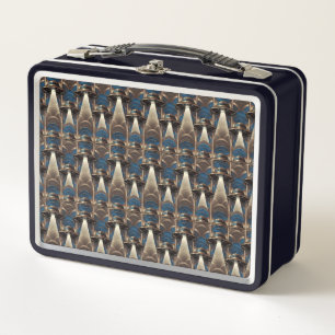 Art Deco UFO Mittagsschachtel Metall Brotdose