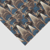 Art Deco UFO Tissue Paper Seidenpapier (Ausschnitt)