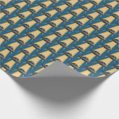 Art Deco UFO Wrapping Paper Geschenkpapier (Ecke)