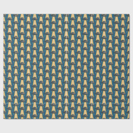 Art Deco UFO Wrapping Paper Geschenkpapier