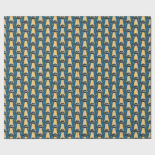 Art Deco UFO Wrapping Paper Geschenkpapier