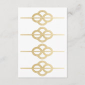 Art Deco Unterkunft Hochzeitskarten Details Begleitkarte (Rückseite)