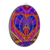 Art Deco Valentine Dartscheibe (Vorderseite Links)