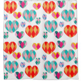 Art Deco Valentine Duschvorhang (Vorderseite)