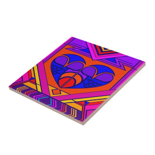 Art Deco Valentine Fliese (Seite)