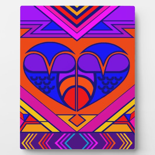 Art Deco Valentine Fotoplatte (Vorderseite)