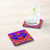 Art Deco Valentine Getränkeuntersetzer (Rechte Seite)