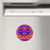 Art Deco Valentine Magnet (In Situ (Geschirrspüler))