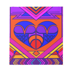 Art Deco Valentine Notizblock