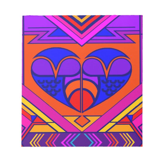 Art Deco Valentine Notizblock (Vorderseite)