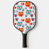 Art Deco Valentine Pickleball Schläger (Vorderseite)