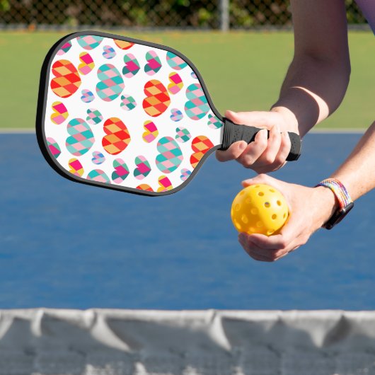 Art Deco Valentine Pickleball Schläger (InSitu)