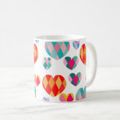 Art Deco Valentine's Coffee Tasse (VorderseiteRechts)