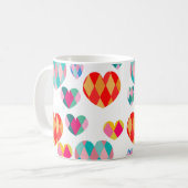 Art Deco Valentine's Coffee Tasse (Vorderseite Links)
