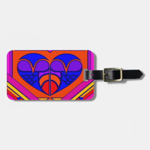Art Deco Valentinsherz Gepäckanhänger