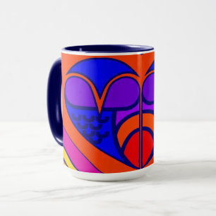 Art Deco Valentinsherz Tasse